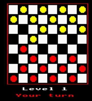 Draughts (198x)(Superior Software) screen shot game playing